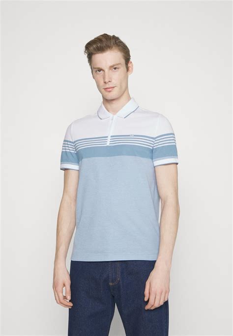 michael kors tide blue striped polo top|Michael Kors modern fit polo.